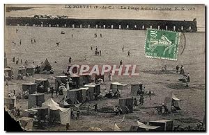 Carte Postale Ancienne Le Portel La place a marée basse