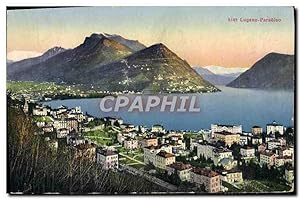 Bild des Verkufers fr Carte Postale Ancienne Lugano Paradiso zum Verkauf von CPAPHIL