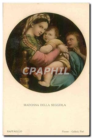 Carte Postale Ancienne Madonna Della Secciola Raffaello Firenze Galleria Pitti