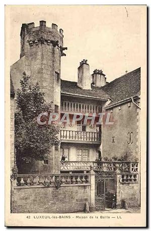 Carte Postale Ancienne Luxeuil Les Bains Maison De La Baille