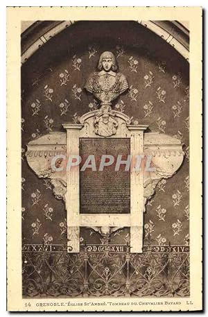 Image du vendeur pour Carte Postale Ancienne Grenoble Eglise St Andre Tombeau du chevalier Bayard mis en vente par CPAPHIL