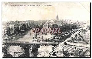 Carte Postale Ancienne Panorama van af het Witte Huis Rotterdam