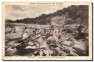 Bild des Verkufers fr Carte Postale Ancienne Sites Pittoresques de Savoie Lovagny Gorges du Fier zum Verkauf von CPAPHIL