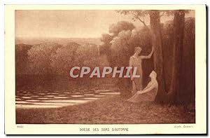 Bild des Verkufers fr Carte Postale Ancienne Poesie Des Soirs D'Automne zum Verkauf von CPAPHIL