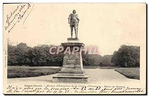 Carte Postale Ancienne Saint Denis Maison D'Education De La Legion d'honneur Statue de Bayard