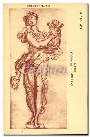 Seller image for Carte Postale Ancienne Musee de Besancon Fragonard Calliope for sale by CPAPHIL
