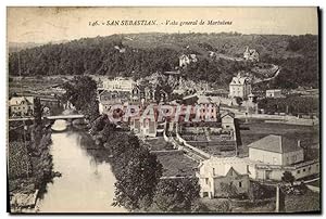 Carte Postale Ancienne San Sebastian Vista Général de Martutene