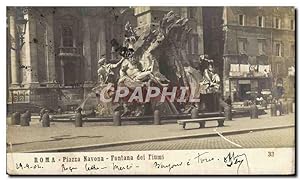 Immagine del venditore per Carte Postale Ancienne Roma Piazza Navona Fontana dei Fiumi venduto da CPAPHIL