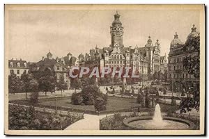 Carte Postale Ancienne Leipzig Neues Rathaus