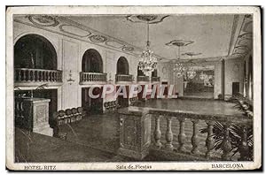 Bild des Verkufers fr Carte Postale Ancienne Barcelona Sala de Fiestas Htel Ritz zum Verkauf von CPAPHIL