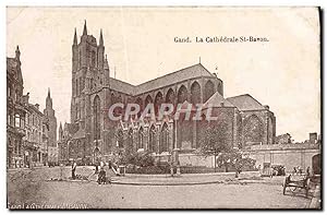 Carte Postale Ancienne Gand La Cathédrale St Bavon