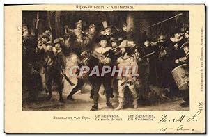 Carte Postale Ancienne Rijks Museum Amsterdam Rembrandt van Rijn