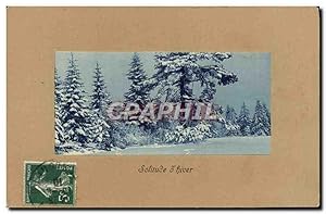 Bild des Verkufers fr Carte Postale Ancienne Solitude d'Hiver zum Verkauf von CPAPHIL