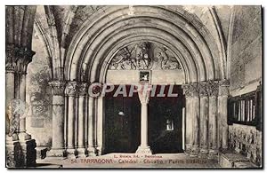 Carte Postale Ancienne Tarragona Caledral Claustro Puerte bizantina