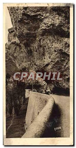 Carte Postale Ancienne Gorges Du Tarn Les Rochers un encorbellement au cirque des Baumes