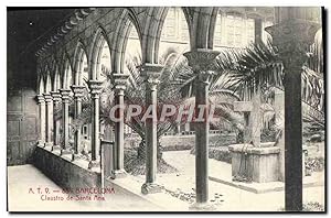 Carte Postale Ancienne Barcelona Claustro de Santa Ana