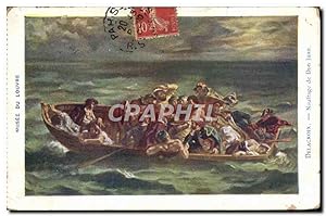 Imagen del vendedor de Carte Postale Ancienne Musee Du Louvre Delacroix Naufrage de Don Juan a la venta por CPAPHIL