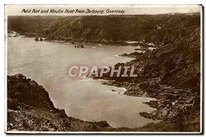 Carte Postale Ancienne Petit Port and Moulin Huet from Jerbourg Guernsey