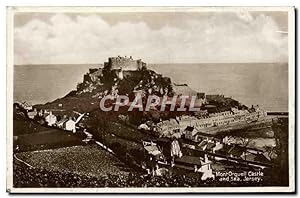 Carte Postale Ancienne Mont Orgueil castle and sea Jersey