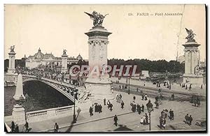 Bild des Verkufers fr Carte Postale Ancienne Paris Pont Alexandre III zum Verkauf von CPAPHIL