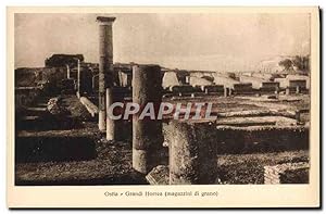 Bild des Verkufers fr Carte Postale Ancienne Ostia Grandi Horrea magazzini di grano zum Verkauf von CPAPHIL