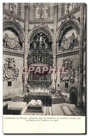 Carte Postale Ancienne Burgos Cathédrale Chapelle des connetables de Castille