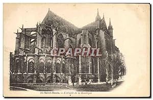 Carte Postale Ancienne Saint Denis L'Abside de la Basilique