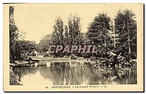 Carte Postale Ancienne Montelimar Le Jardin Public