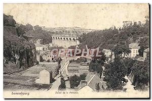 Carte Postale Ancienne Luxembourg Vallée de la Petrusse