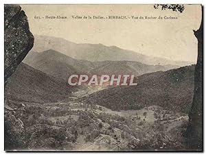 Carte Postale Ancienne Haute Alsace Vallée De La Doîler Rimbach vue Du Rocher Du Corbeau