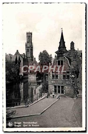 Carte Postale Moderne Bruges Quai du rosaire