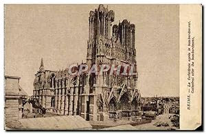 Imagen del vendedor de Carte Postale Ancienne Reims La Cathdrale Apres Le Bombardement a la venta por CPAPHIL