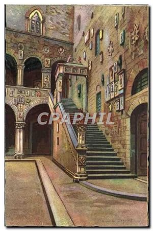 Imagen del vendedor de Carte Postale Ancienne Firenze Scala del Bargello a la venta por CPAPHIL