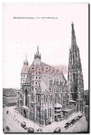 Carte Postale Ancienne Amsterdam La Cathédrale