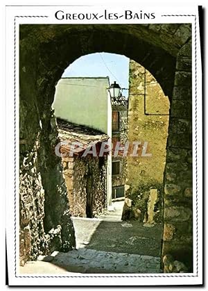 Carte Postale Moderne Greoux Les Bains Une vieille rue pittoresque