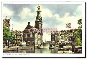 Carte Postale Ancienne Amsterdam Muntioren