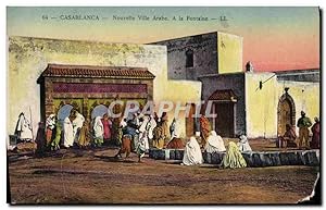 Image du vendeur pour Carte Postale Ancienne Casablanca Nouvelle ville arabe a la fontaine mis en vente par CPAPHIL