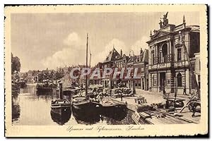 Carte Postale Ancienne Haarlem Bateaux