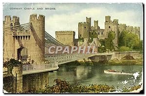 Seller image for Carte Postale Ancienne Conway Castle And Bridge for sale by CPAPHIL