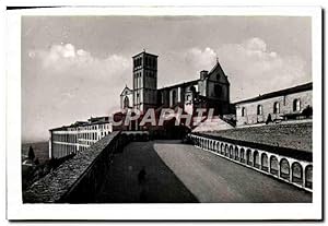 Carte Postale Moderne Assisi La Basilica di Francesco vista dalla Piazza Inferiore