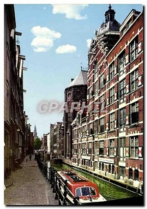 Carte Postale Moderne Amsterdam Holland Oudezijds Kolkje