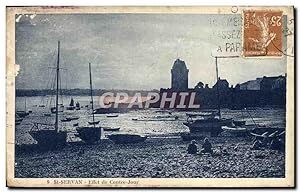 Seller image for Carte Postale Ancienne St Servan Effet de Contre Jour Bateaux for sale by CPAPHIL