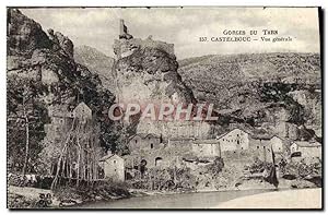 Carte Postale Ancienne Gorges Castelbouc vue générale
