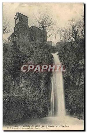 Carte Postale Ancienne Cascade de Saint Pierre Livron pres Caylus