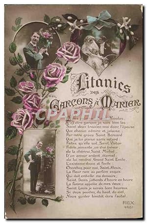 Seller image for Carte Postale Ancienne Fantaisie Litanies garcons a marie for sale by CPAPHIL