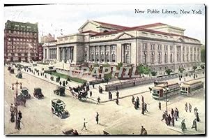 Seller image for Carte Postale Ancienne New Public Library New York Bibliotheque for sale by CPAPHIL