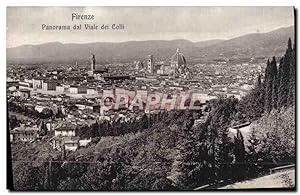 Carte Postale Ancienne Firenze Panorama Dal Viale Dei Colli