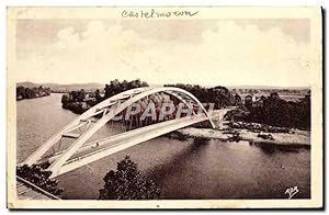 Carte Postale Ancienne Castelmoron Le pont