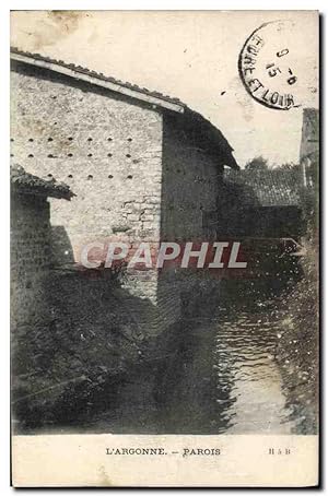 Carte Postale Ancienne L'Argonne Parois