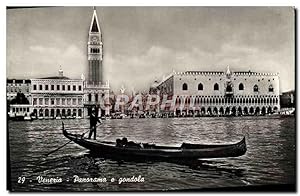 Carte Postale Moderne Venezia Panorama e Gondola